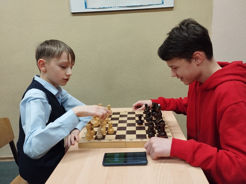 Отборочный турнир по быстрым шахматам среди учащихся 1-8-х классов.